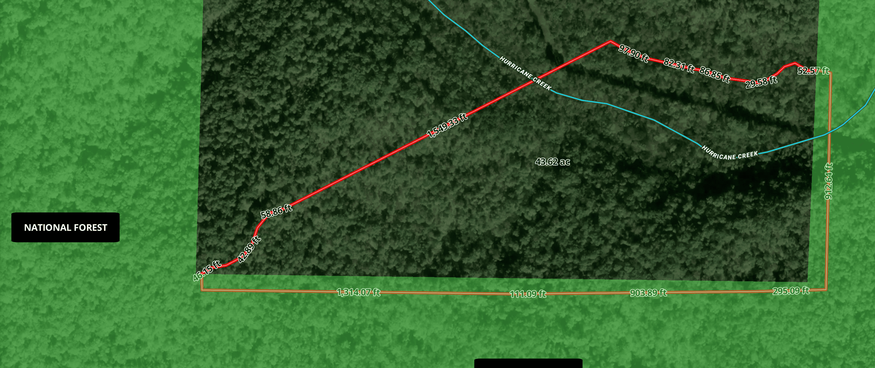 Hunting Property Bordering the National Forest